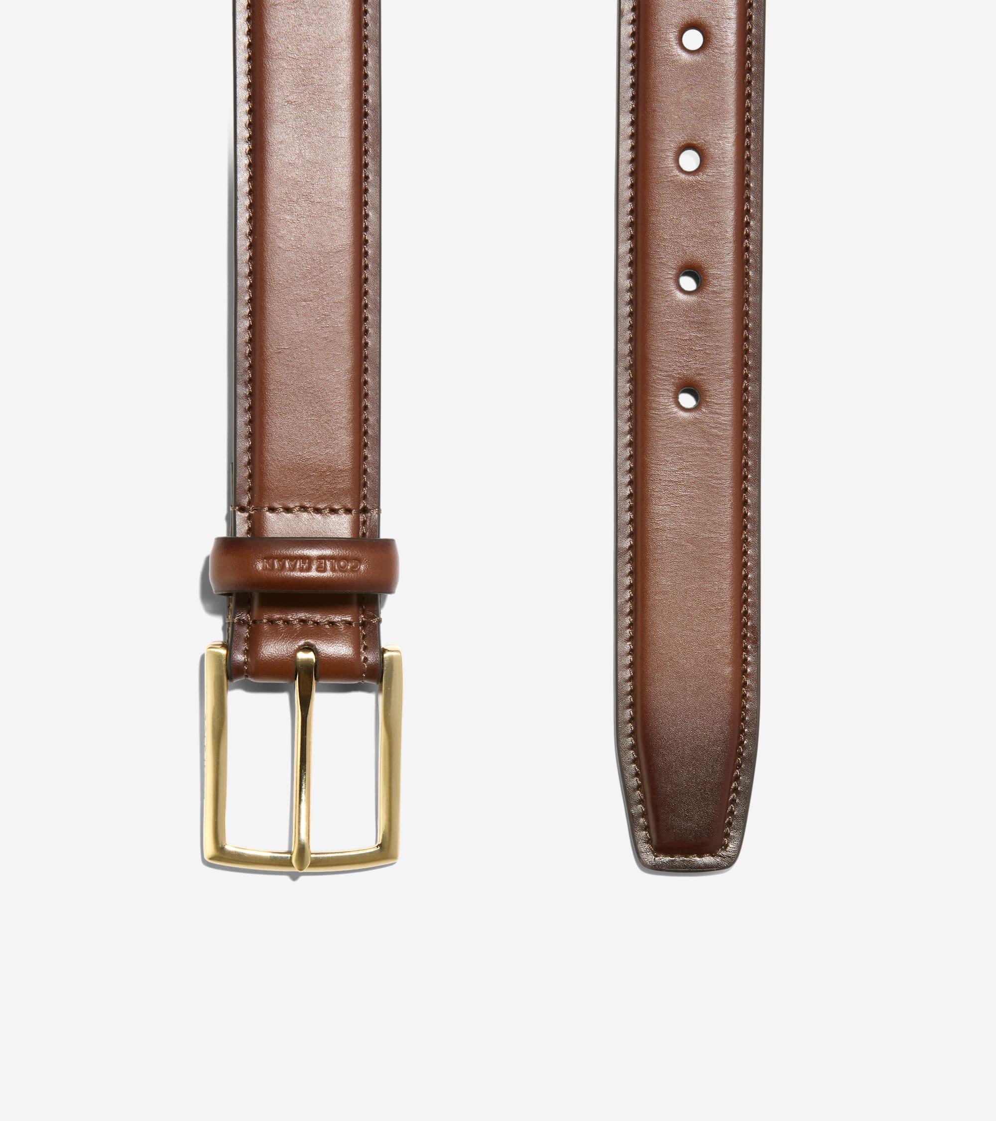 Men's 32MM Burnished Leather Belt With Lace Tip - Image 2