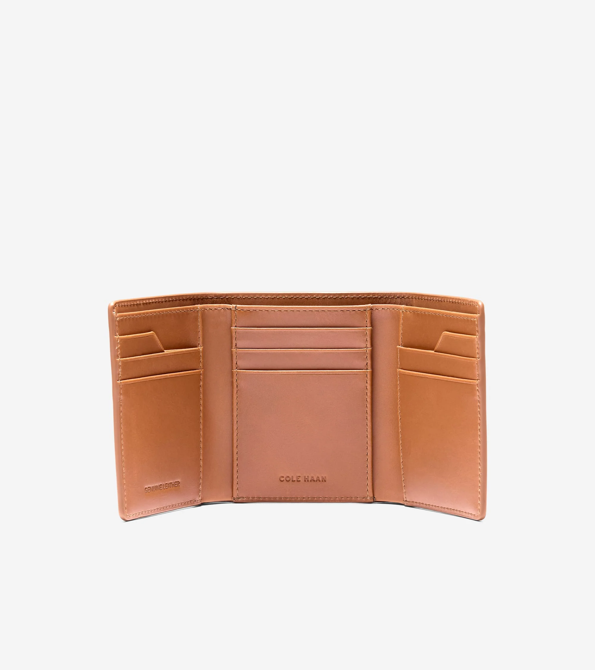 Men's Leather Trifold Wallet - Image 3