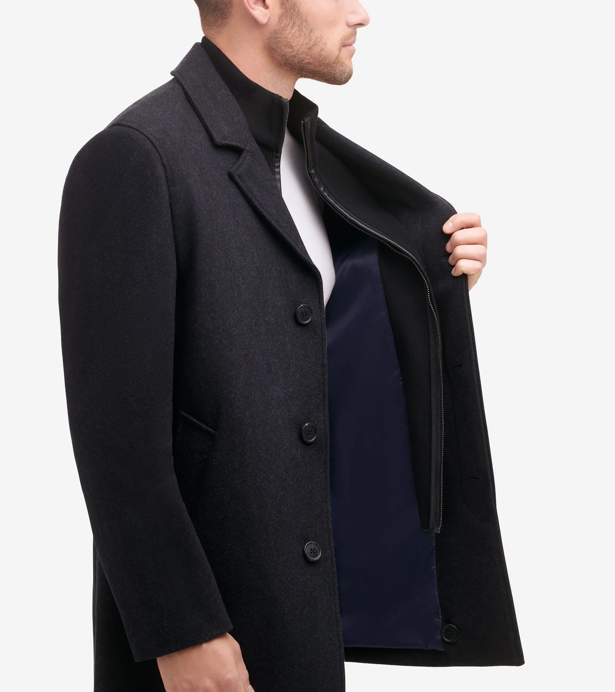 Men's Wool-Blend Car Coat - Image 3