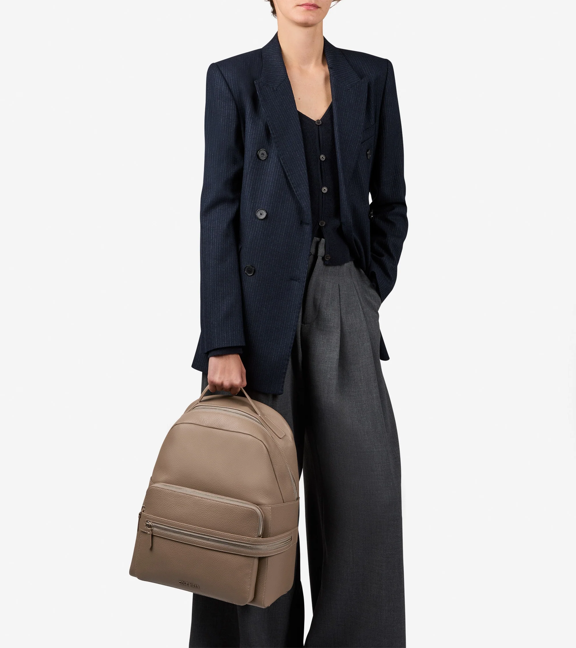 Women's Davis Leather Backpack - Image 6